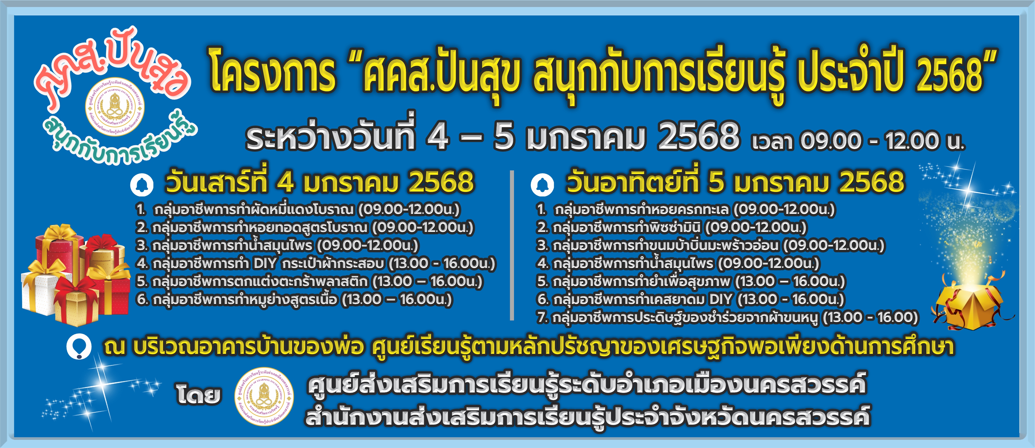 สกร อำเภอเมือง ป้ายโครงการ ศคส ปันสุข 2568 ขนา